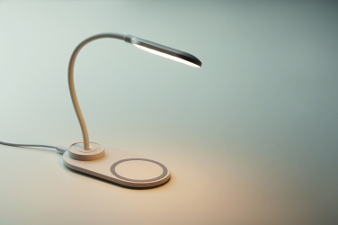 Logo trade promotional gift photo of: Desktop light and charger 10W